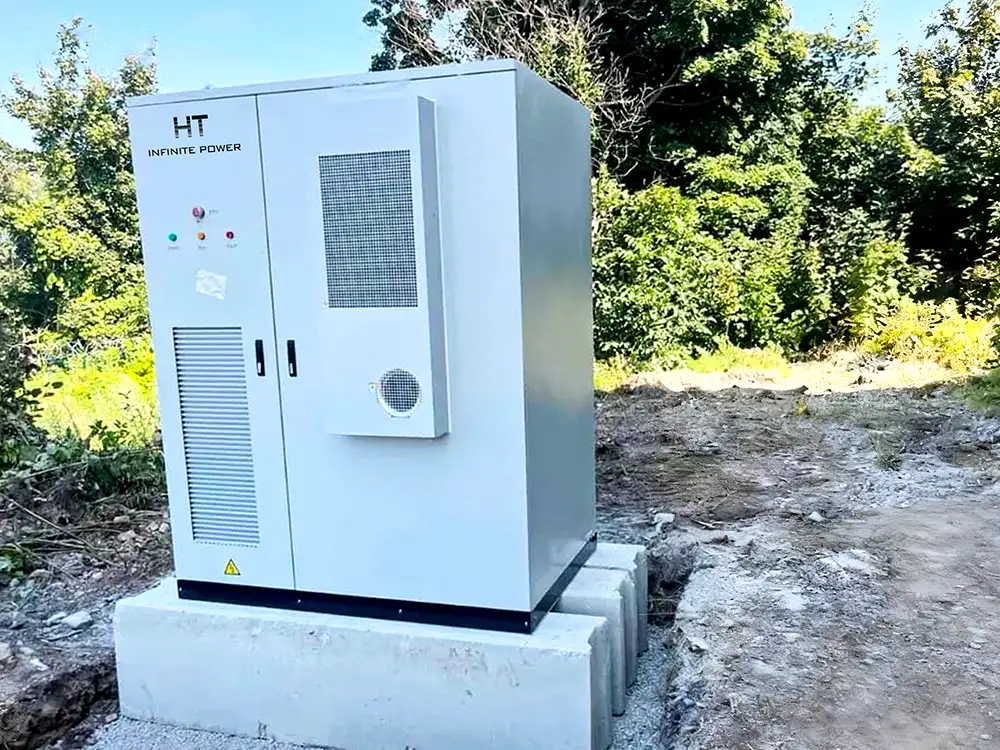 Projets d’alimentation énergétique par stockage d’énergie extérieur de HT Infinitepower